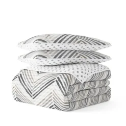 Gray Chevron Reversible 3-Pc. King Quilt Set-Kirkland's Home Online
