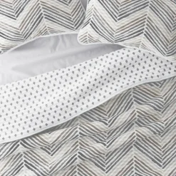 Gray Chevron Reversible 3-Pc. King Quilt Set-Kirkland's Home Online