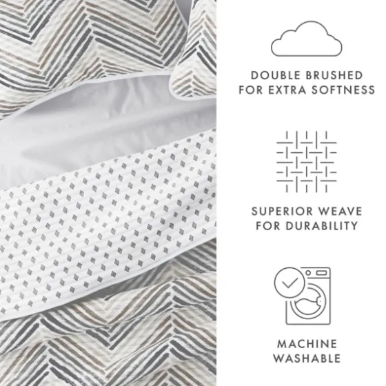 Gray Chevron Reversible 2-Pc. Twin Quilt Set-Kirkland's Home Flash Sale