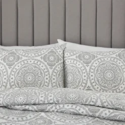 Gray Cloud Floral King 3-Pc. Comforter Set-Kirkland's Home Outlet