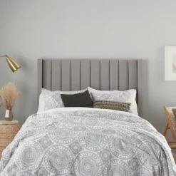 Gray Cloud Floral King 3-Pc. Comforter Set-Kirkland's Home Outlet