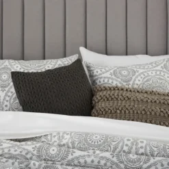 Gray Cloud Floral King 3-Pc. Comforter Set-Kirkland's Home Outlet