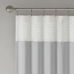 Gray Color Block Striped Curtain Panel, 84 In.-Kirkland's Home Flash Sale