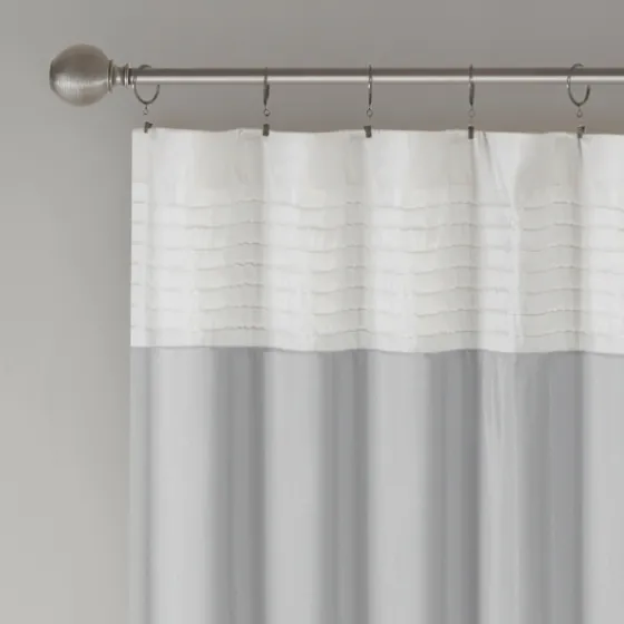 Gray Color Block Striped Curtain Panel, 84 In.-Kirkland's Home Flash Sale