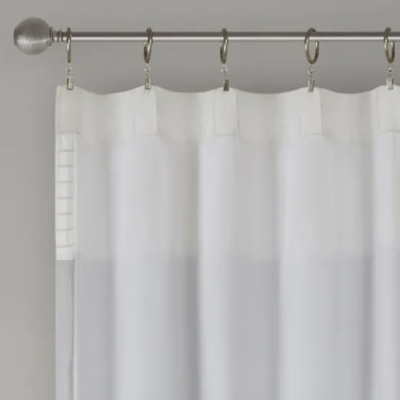 Gray Color Block Striped Curtain Panel, 84 In.-Kirkland's Home Flash Sale
