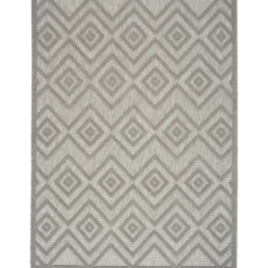 Gray Diamond Indoor/Outdoor Area Rug, 5X7-Kirkland's Home Shop
