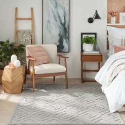 Gray Diamond Indoor/Outdoor Area Rug, 5X7-Kirkland's Home Shop