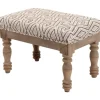 Gray Diamond Upholstered Ottoman-Kirkland's Home Discount