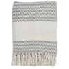 Gray Diamond Weave Throw With Tassels-Kirkland's Home Store