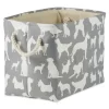 Gray Dog Show Rectangular Storage Bin, 16 In.-Kirkland's Home Hot