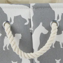 Gray Dog Show Rectangular Storage Bin, 16 In.-Kirkland's Home Hot