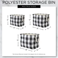 Gray Dog Show Rectangular Storage Bin, 16 In.-Kirkland's Home Hot