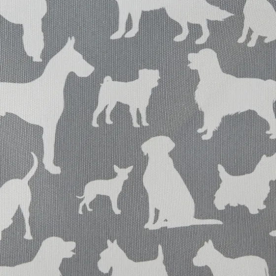 Gray Dog Show Rectangular Storage Bin, 18 In.-Kirkland's Home Store