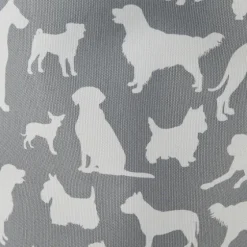 Gray Dog Show Round Storage Bin, 18 In.-Kirkland's Home Cheap