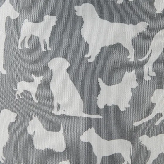 Gray Dog Show Round Storage Bin, 18 In.-Kirkland's Home Cheap