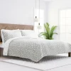 Gray Dotted Reversible 3-Pc. Queen Quilt Set-Kirkland's Home Discount