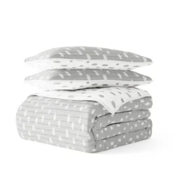 Gray Dotted Reversible 3-Pc. King Quilt Set-Kirkland's Home New