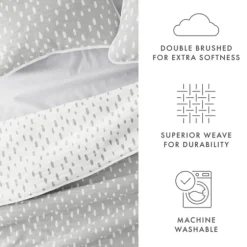 Gray Dotted Reversible 3-Pc. King Quilt Set-Kirkland's Home New