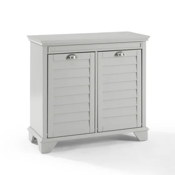 Gray Double Linen Hamper-Kirkland's Home Shop