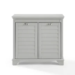 Gray Double Linen Hamper-Kirkland's Home Shop