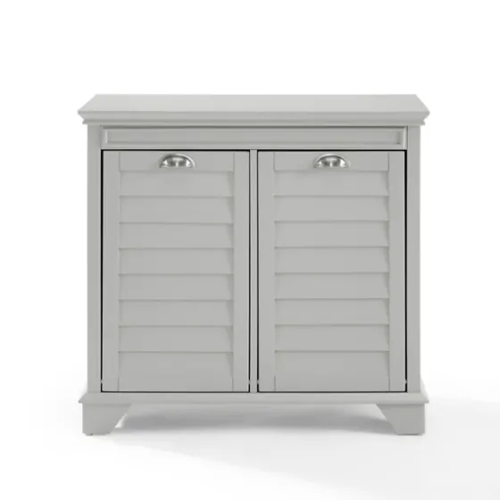 Gray Double Linen Hamper-Kirkland's Home Shop