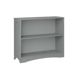 Gray Double Shelf Wooden Bookcase-Kirkland's Home Online