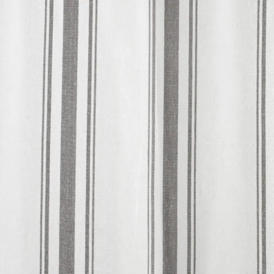 Gray Farmhouse Stripe Curtain Panels, Set Of 2-Kirkland's Home Sale
