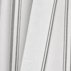 Gray Farmhouse Stripe Curtain Panels, Set Of 2-Kirkland's Home Sale