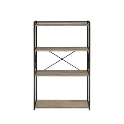 Gray Finish X Frame Open Shelf Bookcase-Kirkland's Home Flash Sale