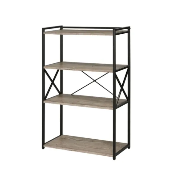 Gray Finish X Frame Open Shelf Bookcase-Kirkland's Home Flash Sale