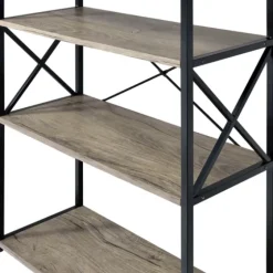 Gray Finish X Frame Open Shelf Bookcase-Kirkland's Home Flash Sale