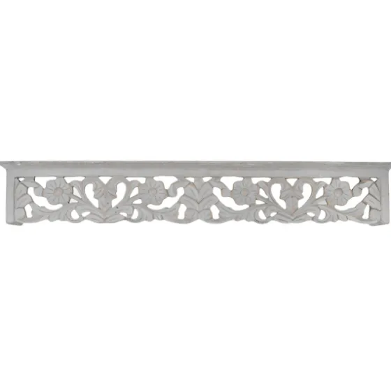 Gray Floral Carved Wall Shelf-Kirkland's Home Discount