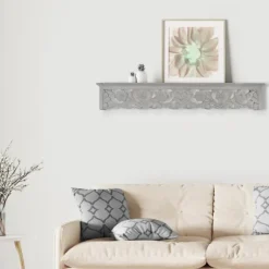 Gray Floral Carved Wall Shelf-Kirkland's Home Discount
