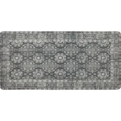 Gray Floral Cushioned Kitchen Mat-Kirkland's Home Best
