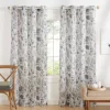 Gray Floral 2-Pc. Curtain Panel Set, 96 In.-Kirkland's Home Clearance