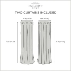 Gray Floral 2-Pc. Curtain Panel Set, 96 In.-Kirkland's Home Clearance