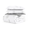Gray Floral Reversible 2-Pc. Twin Duvet Cover Set-Kirkland's Home Sale