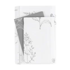 Gray Floral Reversible 2-Pc. Twin Duvet Cover Set-Kirkland's Home Sale