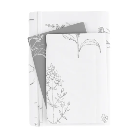 Gray Floral Reversible 2-Pc. Twin Duvet Cover Set-Kirkland's Home Sale