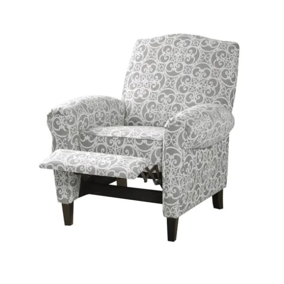 Gray Fretwork Orville Recliner-Kirkland's Home Outlet