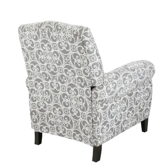 Gray Fretwork Orville Recliner-Kirkland's Home Outlet