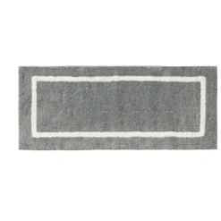 Gray Geometric Pattern Reversible Bath Mat, 60 In.-Kirkland's Home Outlet