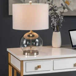 Gray Glass Globe Table Lamp-Kirkland's Home Best