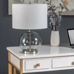 Gray Glass Globe Table Lamp-Kirkland's Home Best