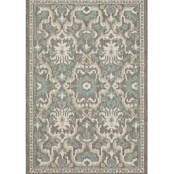 Gray Global Ikat Indoor/Outdoor Area Rug, 5X7-Kirkland's Home Cheap