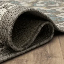 Gray Global Ikat Indoor/Outdoor Area Rug, 5X7-Kirkland's Home Cheap