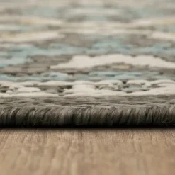 Gray Global Ikat Indoor/Outdoor Area Rug, 5X7-Kirkland's Home Cheap