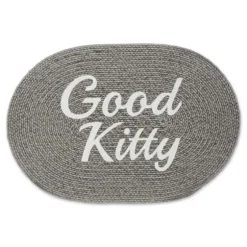 Gray Good Kitty Pet Bowl Mat-Kirkland's Home Online