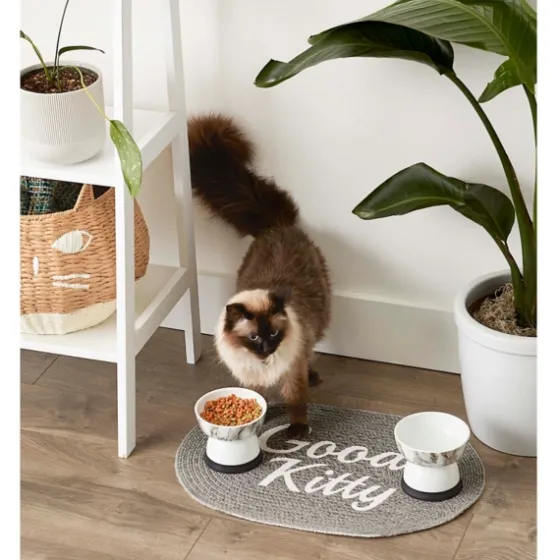 Gray Good Kitty Pet Bowl Mat-Kirkland's Home Online