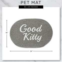 Gray Good Kitty Pet Bowl Mat-Kirkland's Home Online